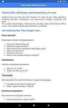 Commands for Google Home Mini स्क्रीनशॉट 7