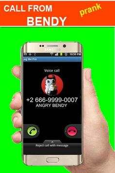 Call from Bendy Angry tea prank screenshot 2