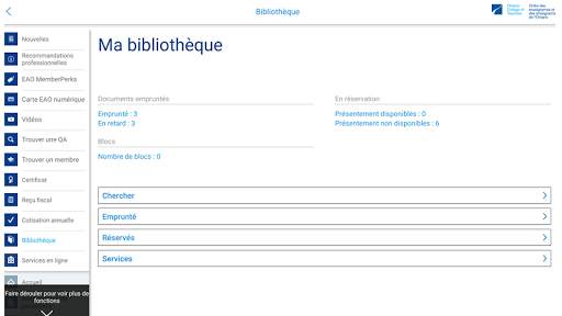 OEEO application des membres screenshot 13
