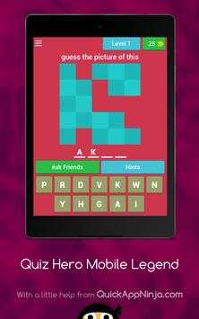 Quiz Hero Mobile Legend screenshot 15