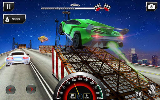 Space Car Stunt Drive 2018: Real Speed Bump Racing screenshot 1