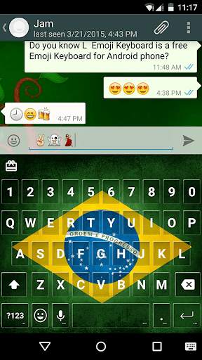 Brazil Keyboard Emoji Keyboard स्क्रीनशॉट 4