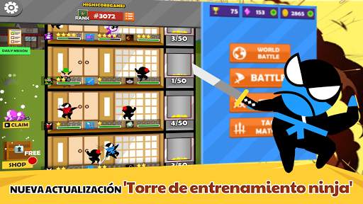salta ninja batalla 2 jugador screenshot 4