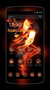 Fire Dance Girl Theme screenshot 1