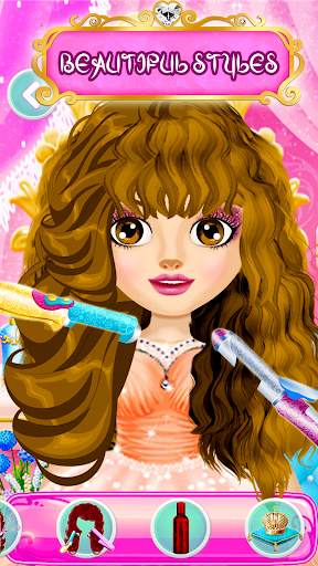 Hair Saloon Color by Number - Girls Fashion Games screenshot 5