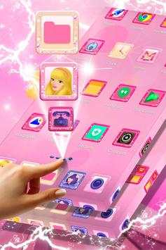 Princess Colors Launcher Theme 5 تصوير الشاشة