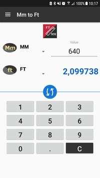 Feet to Millimeters - mm to ft converter 1 تصوير الشاشة