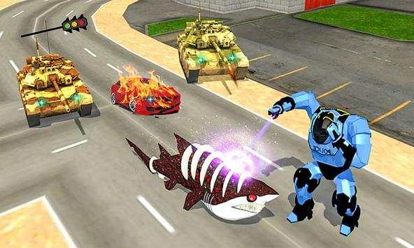 Robot Shark Simulator:Angry Shark Attack screenshot 3