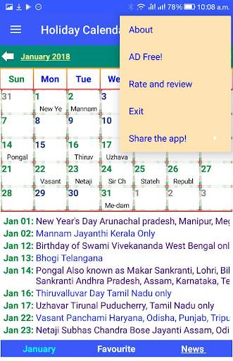 Holiday Calendar 2024 screenshot 15