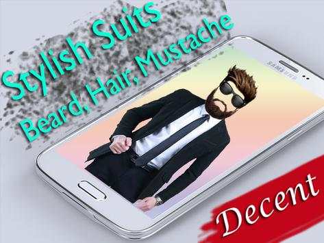 Men Suit Photo Editor-Hair, Mustache Costume 2017 screenshot 3