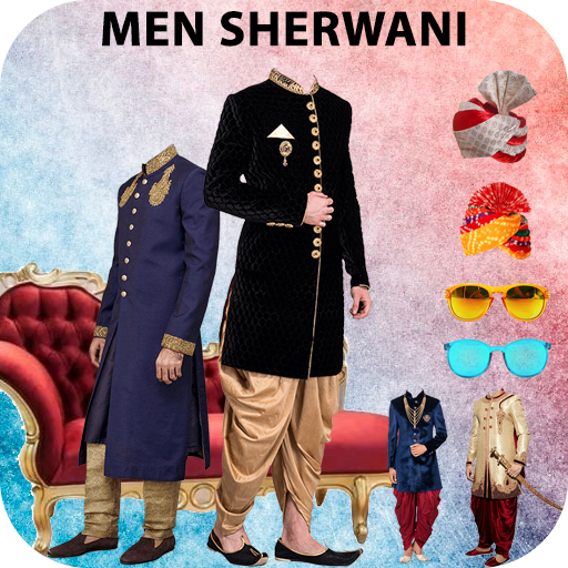 Man Sherwani Photo Suit Editor أيقونة