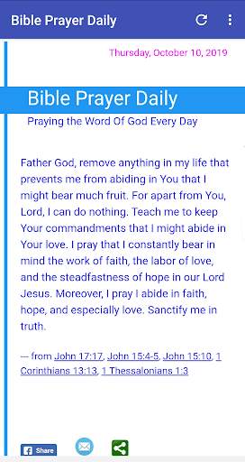 Bible Prayer Daily screenshot 1