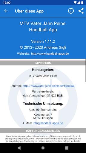 MTV Vater Jahn Peine Handball screenshot 4