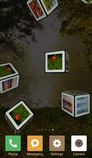 3d cube photo live wallpaper with background screenshot 3