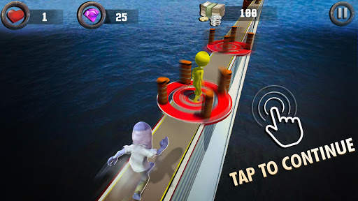 Zombie Lari senang : Menghancurkan 3d manusia screenshot 5