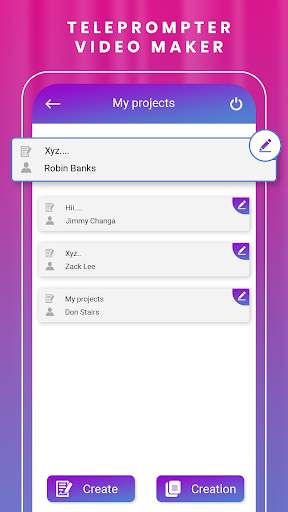 Teleprompter Camera - Video Editor & Add Caption 1 تصوير الشاشة