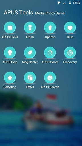 Summer sea cool round icon -APUS Launcher theme screenshot 3