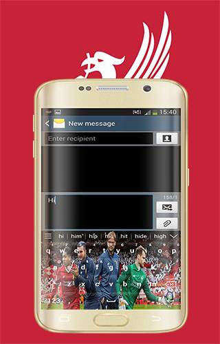 keyboard theme for Liverpool screenshot 1