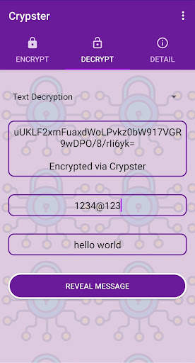 Crypster - Photo & Message Encryption screenshot 2