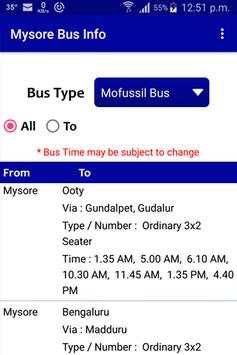 Mysore Bus Info screenshot 4