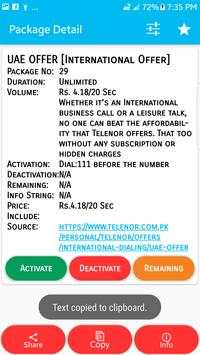 All Telenor Packages 2019 скриншот 6
