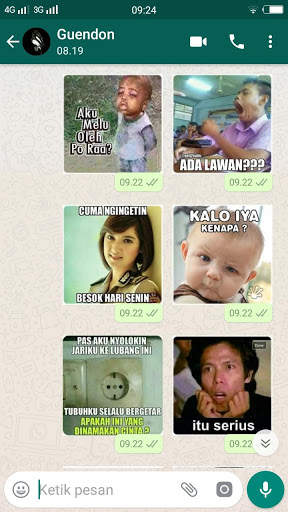 Wa Sticker Meme Lucu WaStickersApps screenshot 5