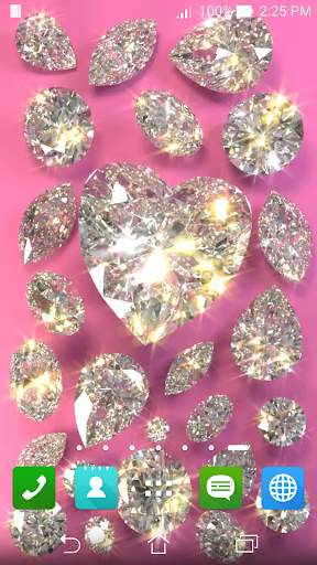 Diamonds Live Wallpaper Free screenshot 1