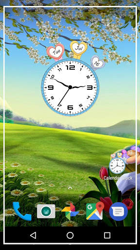 Calendar clock live wallpaper screenshot 5