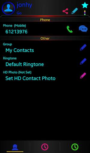 Theme Darkcity colo Rocketdial screenshot 5