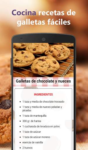 Recetas de galletas fáciles caseras en español screenshot 7