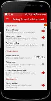 Battery Saver For Pokemon GO screenshot 1