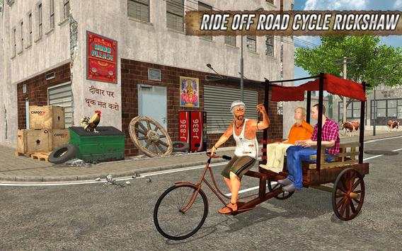 Off Road Cycle Rickshaw Driving Simulator screenshot 3