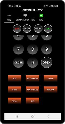 Controle remoto para Sky/Sky HDTV. Agora Universal screenshot 3