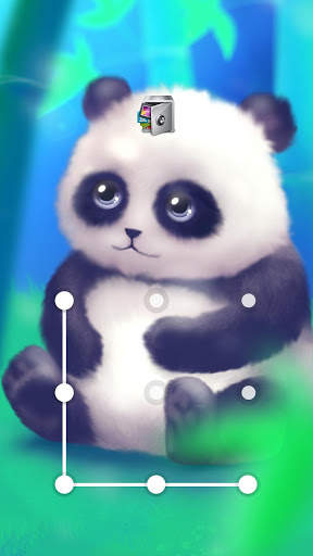 AppLock Live Theme Panda – Paid Theme screenshot 1