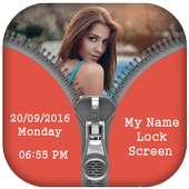 My Name Zipper Lock Screen icon