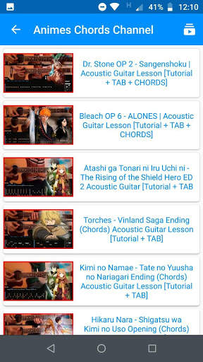 Animes Chords screenshot 6