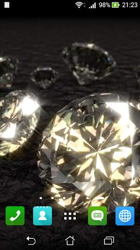 Golden Diamonds Live Wallpaper Free screenshot 3