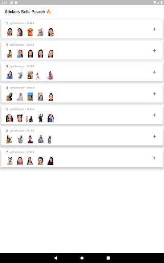 Bella Poarch from TikTok WhatsAspp Stickers screenshot 7