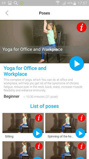 Daily Yoga Postures for Office and Workplace screenshot 4