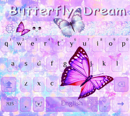 Butterfly Dream Keyboard Theme स्क्रीनशॉट 3
