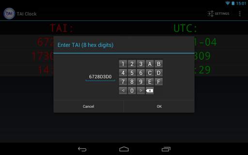 TAI Clock and Converter screenshot 3
