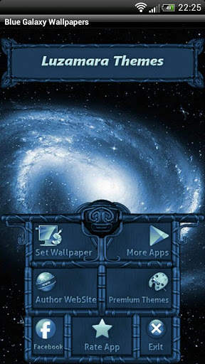 Blue Galaxy GO Launcher Theme screenshot 4