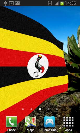 Uganda Flag Live Wallpaper screenshot 1