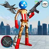 US Capitain Army Stickman Rope Hero Gangstar Crime 1.0