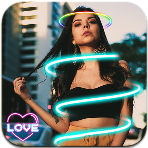 InstaLight Crown Effect : Neon Photo Effect icon
