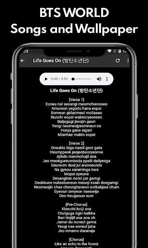 BTS Music Offline with Lyrics - Wallpaper HD screenshot 3