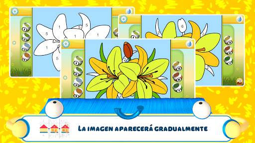 Colorear por números - Flores screenshot 5
