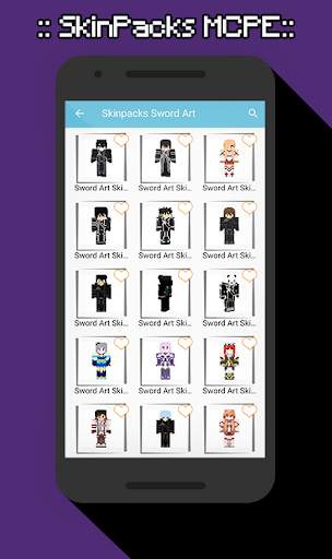SkinPacks Sword Art for Minecraft screenshot 2