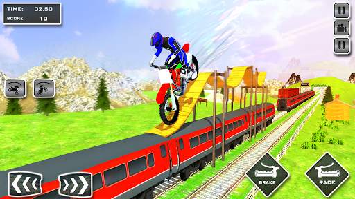 Tricky Bike vs Train Racing Fun screenshot 5