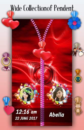 Red Zipper Lock Screen screenshot 5